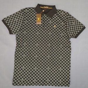Louis Vuitton Men's Short Sleeve Polo Shirt Cotton